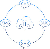 SMS für App Downloads Icon