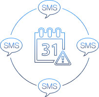 Icon SMS Zahlungserinnerung