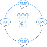 SMS Terminerinnerungen Icon