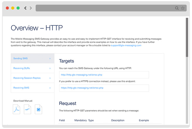 HTTP Schnittstelle Browser